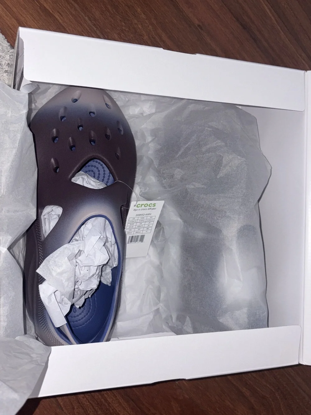CROCS x DYZ Men’s Navy and Brown LiteRide Foam Clog